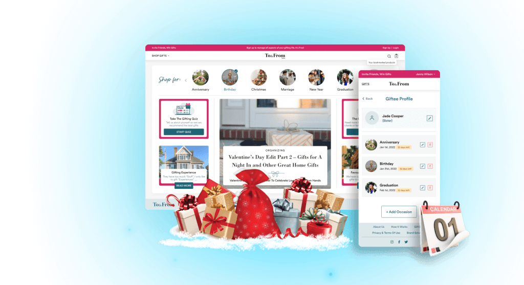 To & From gifting platform